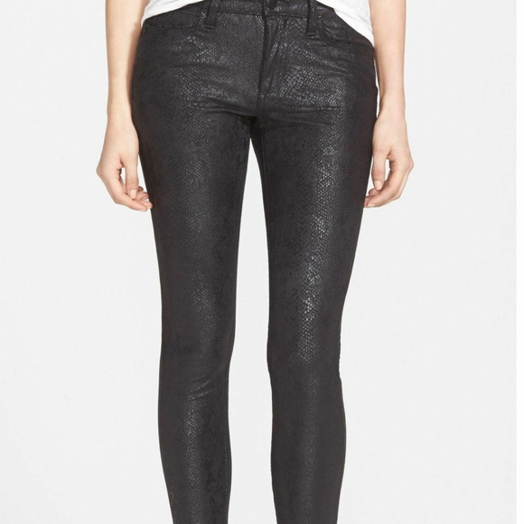 Joe's Jeans Pants - NWOT Joes Jeans Snakeskin embossed Metallic pant